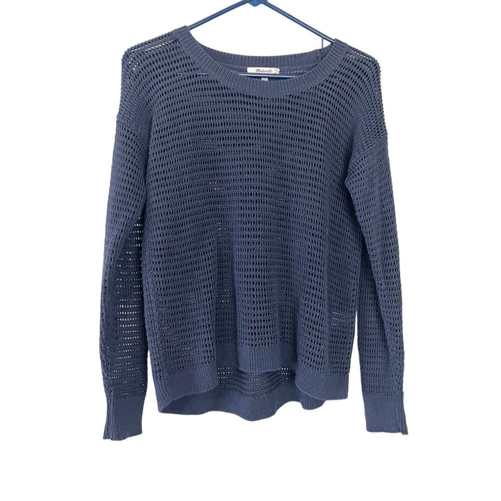 Madewell Navy Blue Long Sleeve Sweater Size Small